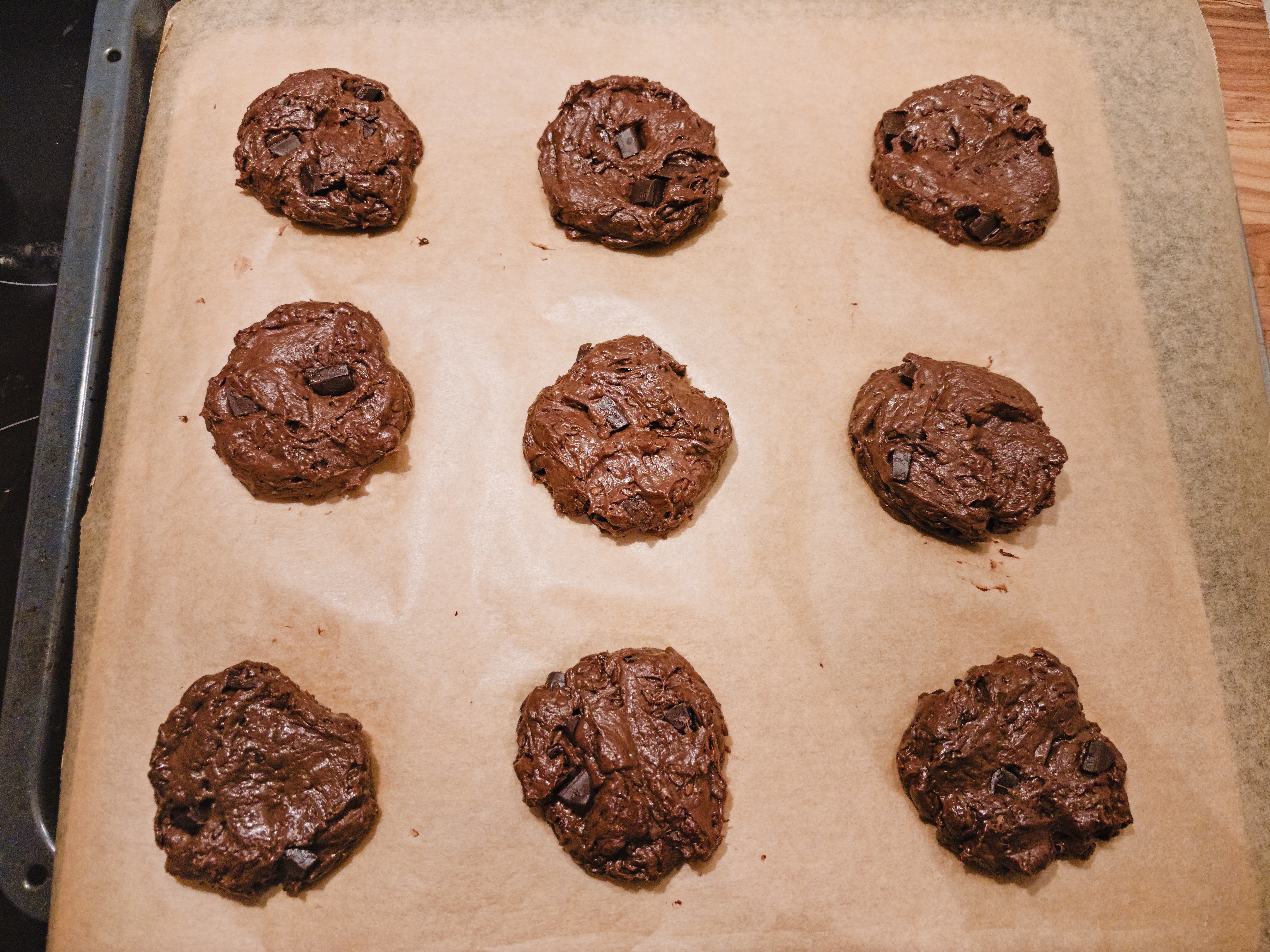 Scooped cookies